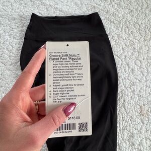 lululemon athletica Black Groove SHR Nulu Flared Pants